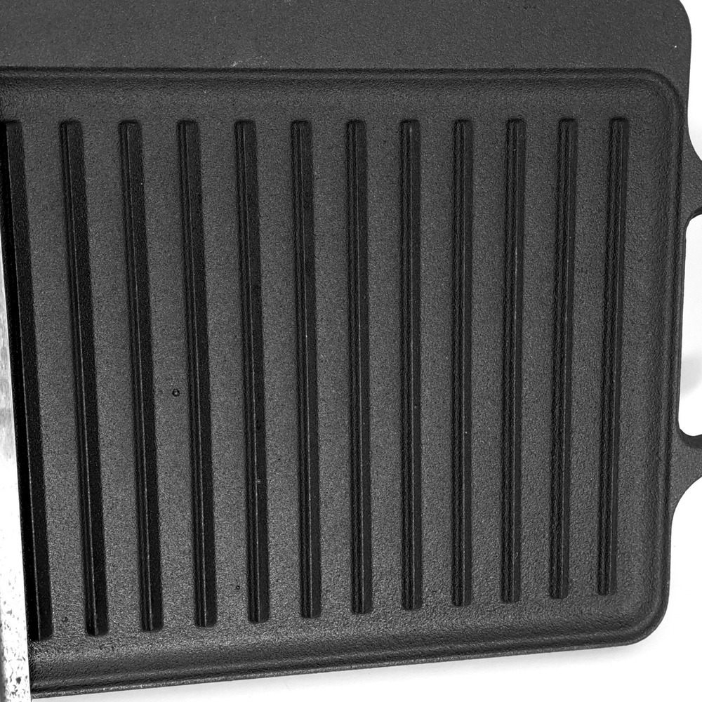 Ozark Trail Reversible Grill Griddle Unisex 20x9.5 Black Cast Iron Cookware New - Picture 4 of 11